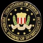 FBI FEDERAL BUREAU OF INVESTIGATION LOGO BLACK PIN